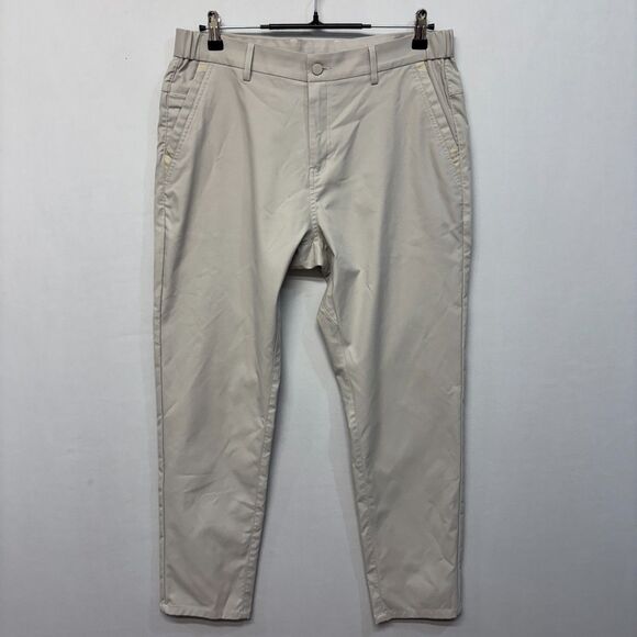 Jack Archer Men Jetsetter Pants Size 33x30 Stone Performance Golf Chino C056 -6 - Picture 1 of 16